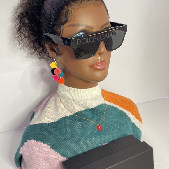 DOLCE & GABBANA DG6125 Oversized Shield Sunglasses - Picture 4 of 14